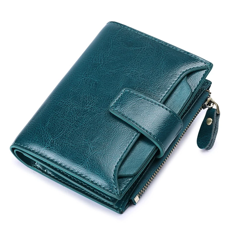 

FGGS-Sendefn Women'S Wallet Leather Small Luxury Brand Wallet Women Short Zipper Ladies Coin Purse Card Femme 5191-65