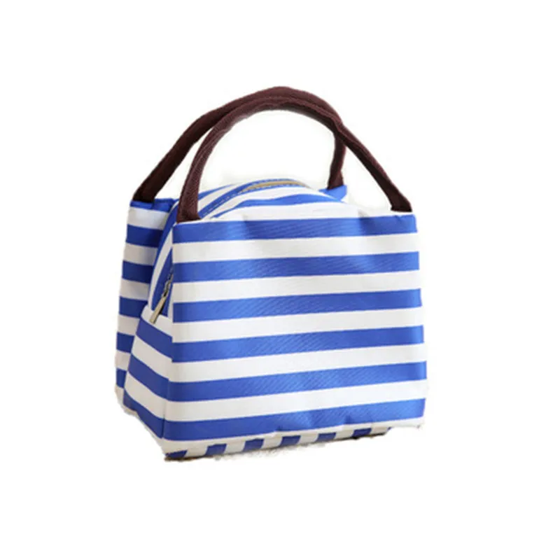 

Korean version of the striped lunch box bag thick aluminum foil insulation bag portable large capacity waterproof oil-proof stud