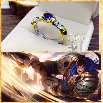

LOL Game Theme Maters Jewelry Demacia Garen Ring Luxury S925 Sterling Sliver Ring