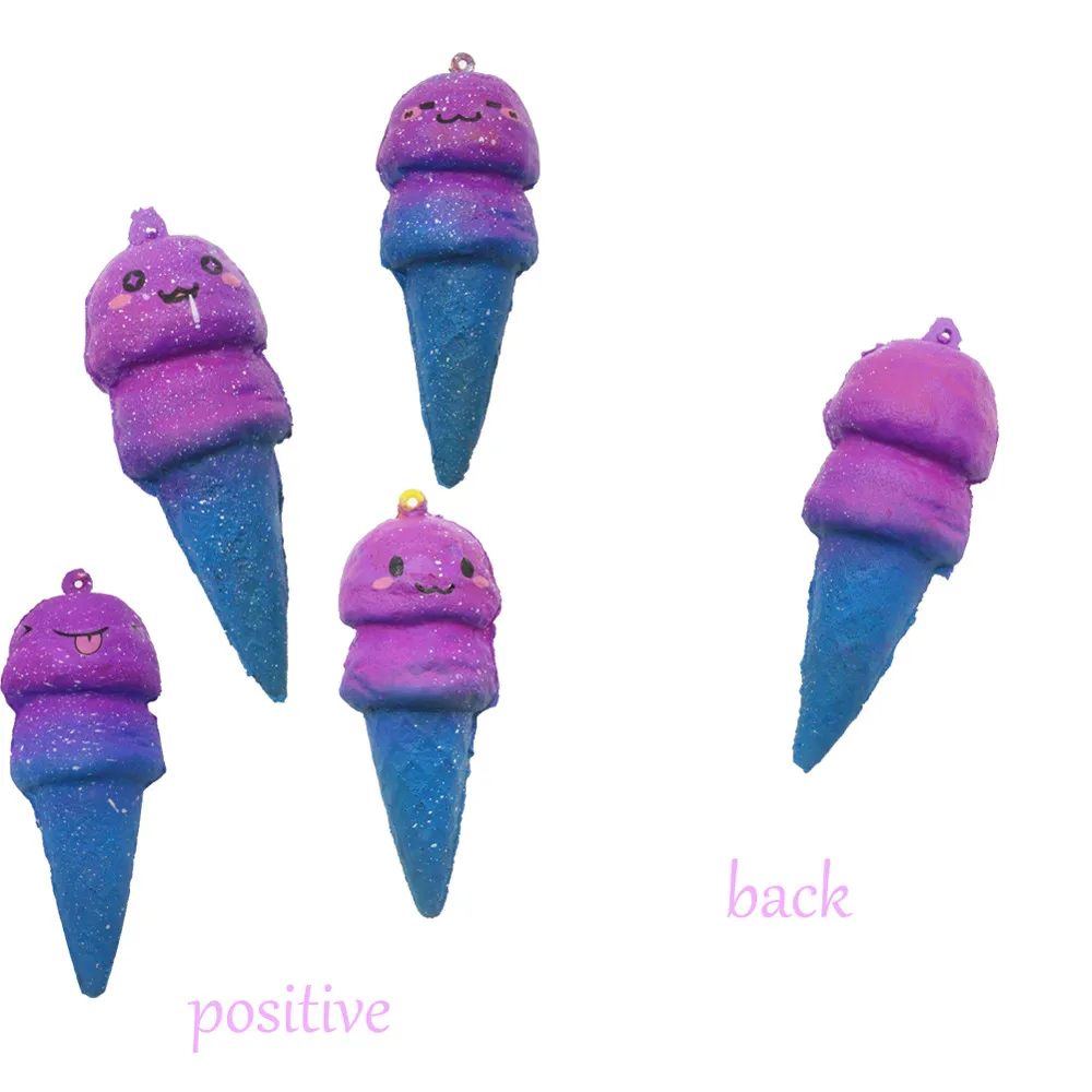 1 цвет Сжимаемый мягкий Galaxy мороженое медленно поднимающийся мультфильм крем Ароматизированная игрушка для снятия стресса телефон шарм Забавный подарок Z0221