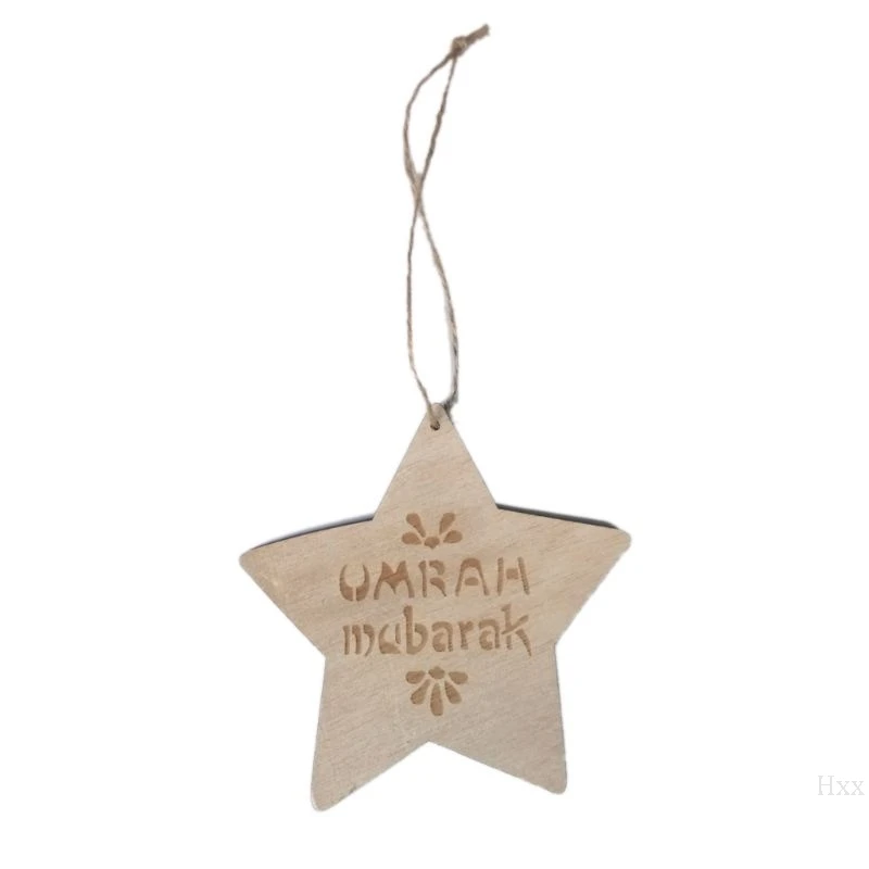

Mubarak Muslim Islam Ramadan Eid Decoration Hanging Star Pendant Plaque Sign Ornament DIY Wall Decor Party Supplies