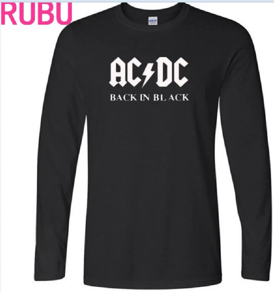2017 AC/DC Группа рок футболка мужская acdc Графический 100% хлопок футболки с принтом