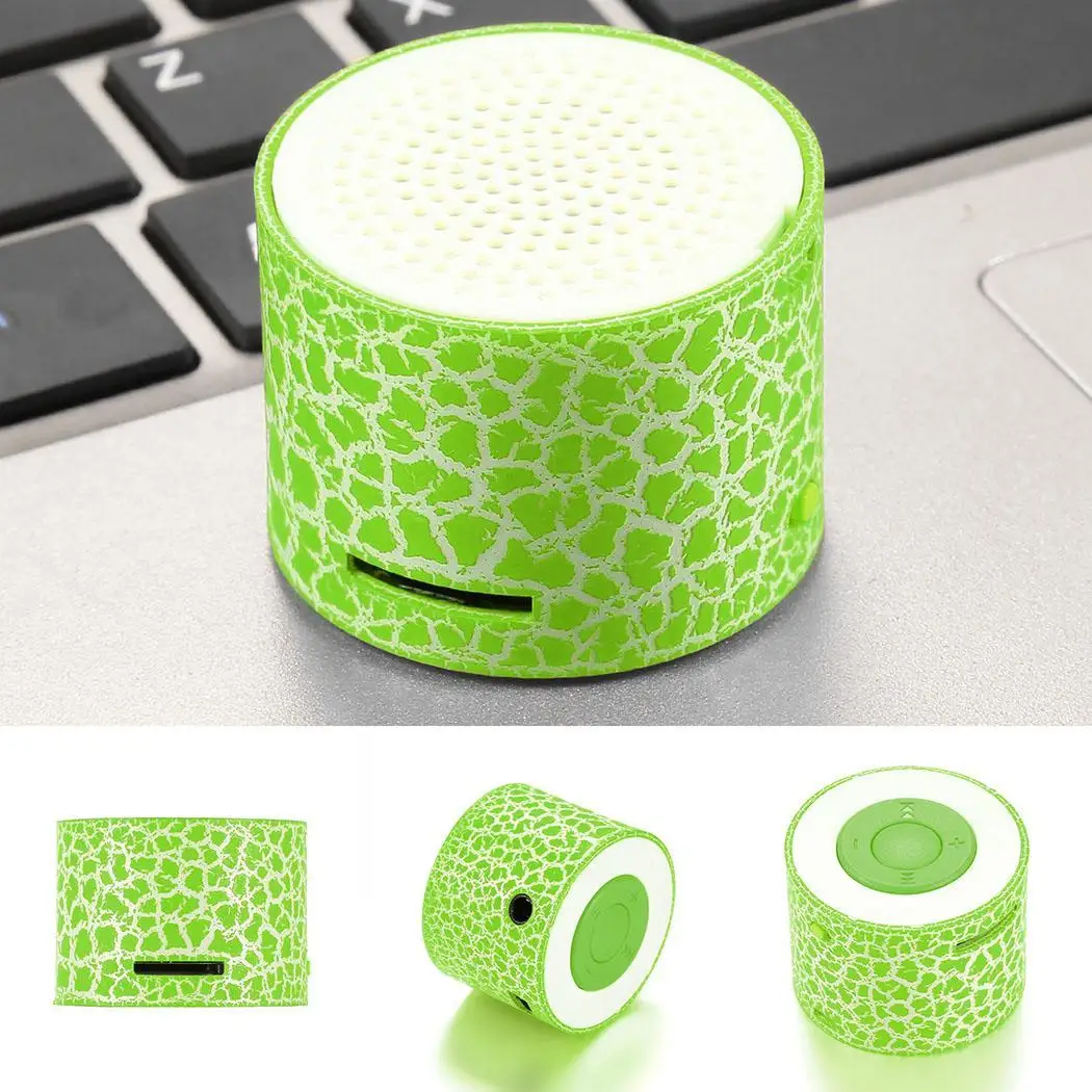 Горячая продажа мини беспроводной динамик Crack LED TF USB Сабвуфер bluetooth колонки mp3