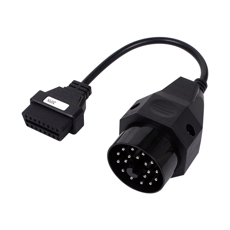 Лучшее качество OBD II адаптер для BMW 20 pin к OBD2 16 PIN гнездовой разъем e36 e39 X5 Z3 20pin кабель