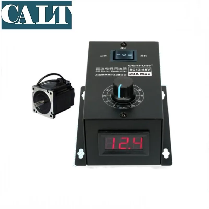 

DC Motor Speed Controller Governer PWM Speed Switching 20A Pole Free Transmission 12V-48V General Motor Transmission Reverse