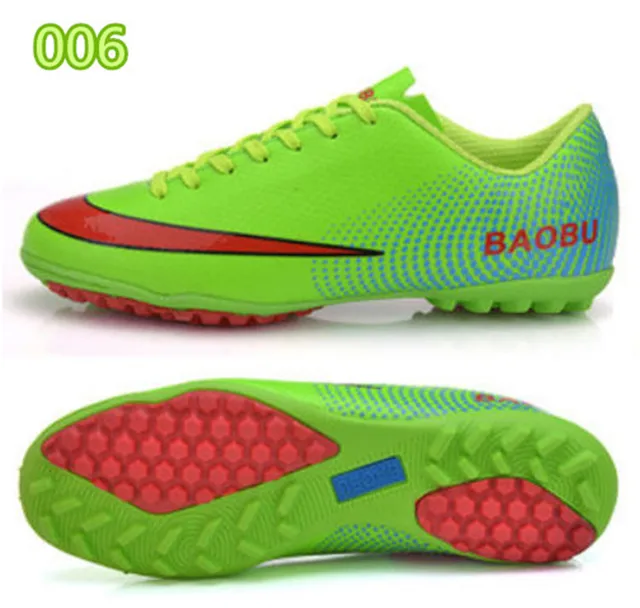 2015 HOT Soccer Shoes Discount Men Leather Ttraining Indoor Sneaker