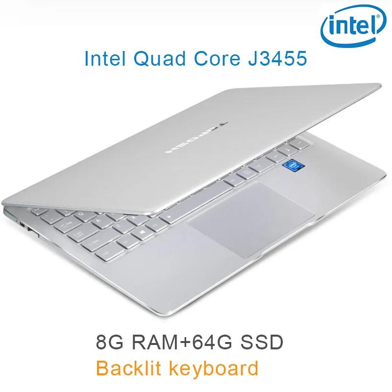 

P9-16 silver 8G RAM 64G SSD Intel Celeron J3455 19" Gaming laptop notebook desktop computer with Backlit keyboard