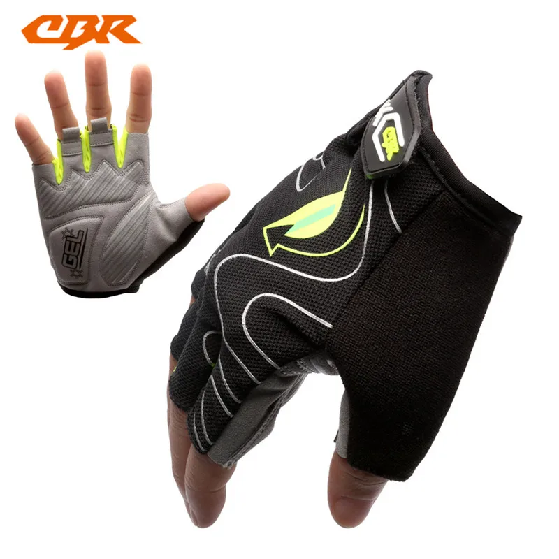 CBR Ciclismo medio dedo Guantes de ciclismo nylon montaña Guantes transpirable deporte guantes ciclismo bicicleta Bicicletas Guantes de ciclismo