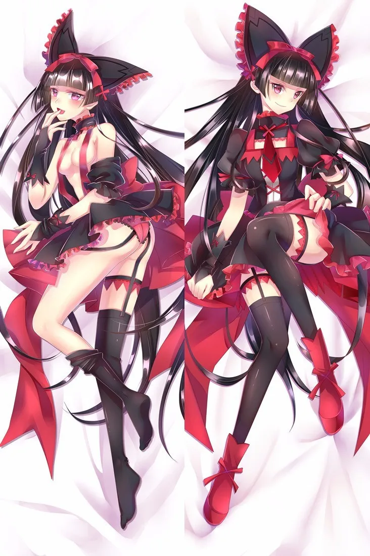 Hot Japan Anime Gate Jieitai Kanochi Nite Rory Mercury Pillow Case Cover Hugging Body 150cm