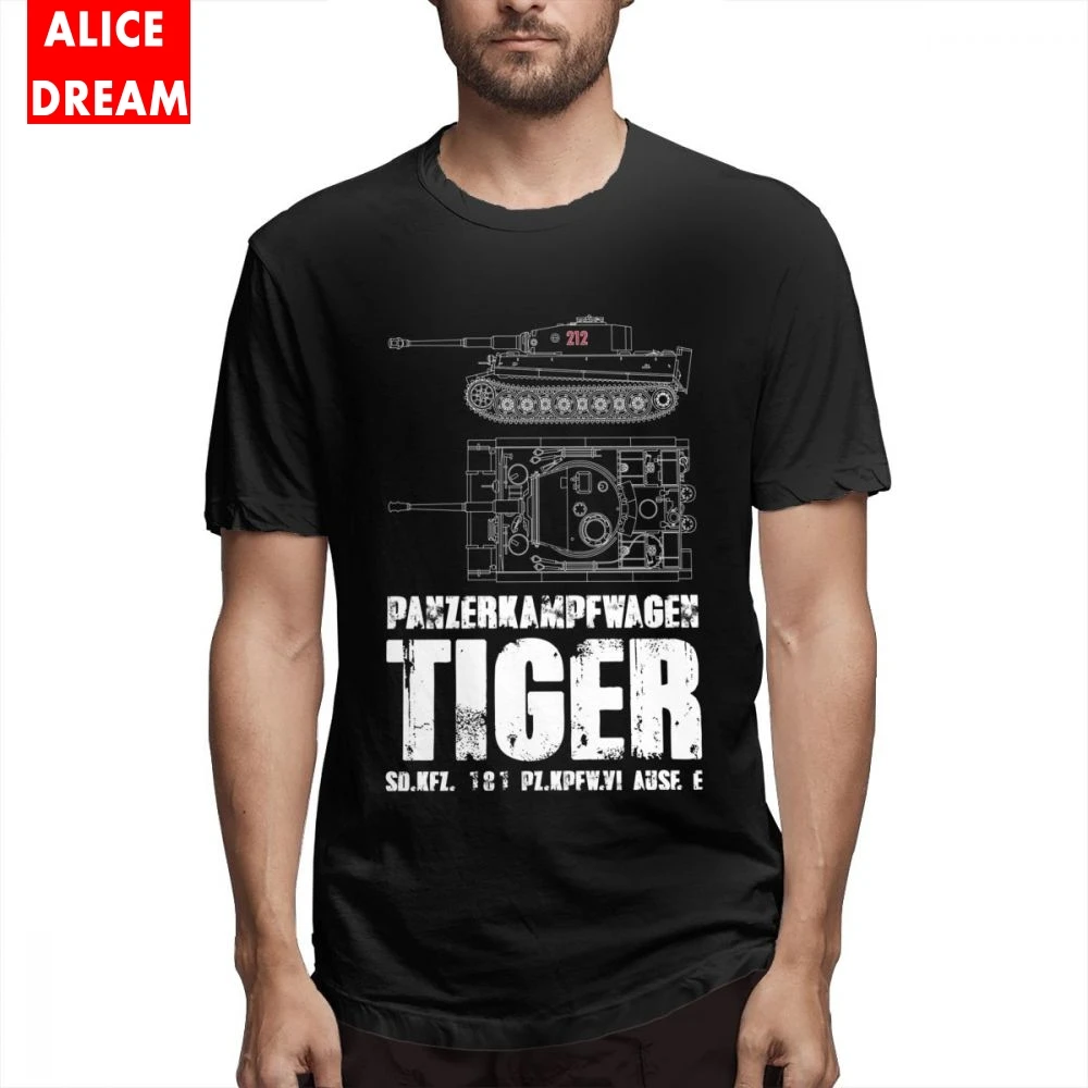 Для мужчин Тигр топ на бретелях рок-н-ролл короткий рукав 100% хлопок S-6XL большой размер футболка Летняя дышащая Camiseta футболки