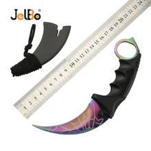 JelBo Karambit нож с оболочкой портативный карманный нож лезвие из нержавеющей стали Складной нож инструменты для охоты