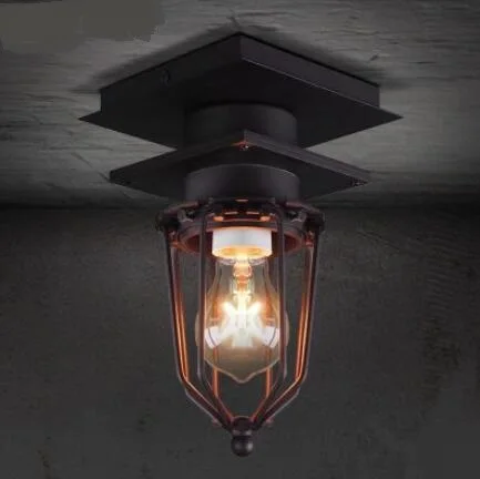

Designer ceiling lamp industrial wind retro restaurant Edison outdoor bathroom explosion-proof iron ceiling light LU818370