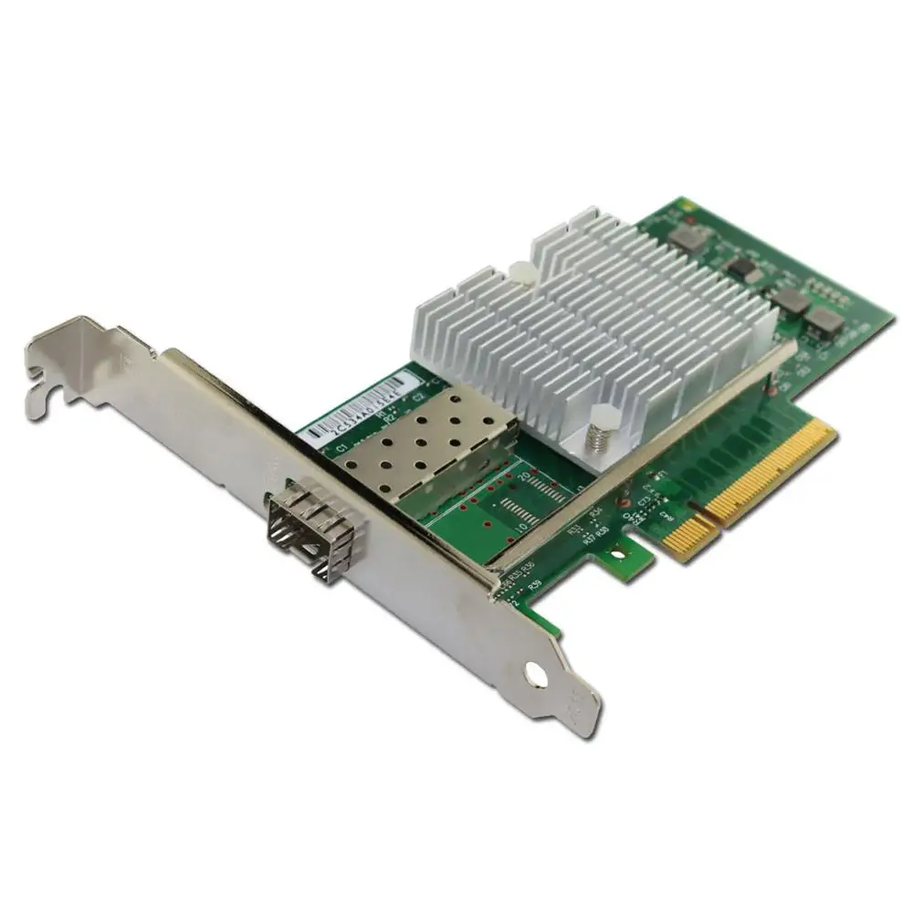 Winyao WY599F1 10 Гбит/с SFP+ LC Fibre PCIe 8x Ethernet серверный адаптер с SFP+ E10G41BTDA X520-DA1 82599 10000M Nic