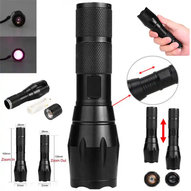 powerful led flashlight rechargeable LED Searchlight Tactical Flashlight T6 Spotlight torch flashlight 18650 fanatic #4S19 (1)