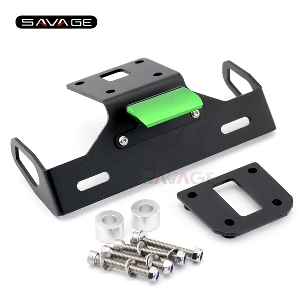 

For KAWASAKI Z800 2013 2014 2015 2016 Green Motorcycle Tail Tidy Fender Eliminator Registration License Plate Holder LED Light