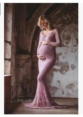 Платье для беременных и мам; реквизит для фотосессии; женская одежда для беременных; кружевное платье для беременных; одежда для фотосессии; Vestido - Цвет: 05