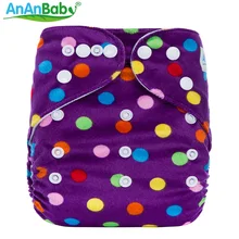 Reusable Waterproof 1pcs Cloth Diaper Nappy PUL Breathable Double Row Snaps Soft Minky Baby Cloth Diaper