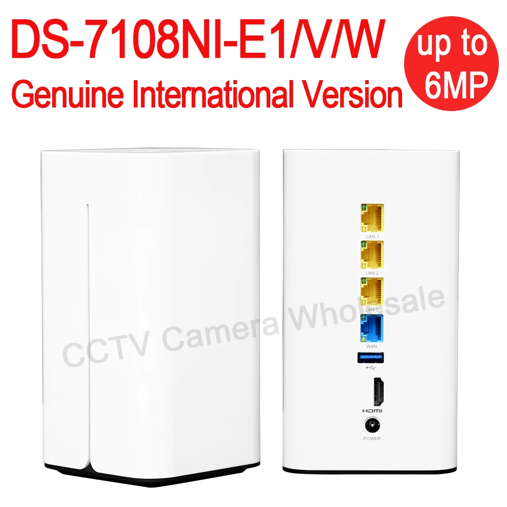 DHL Free Shipping English Version DS 7108N E1 V W Embedded MIni Wifi NVR Poe 8ch