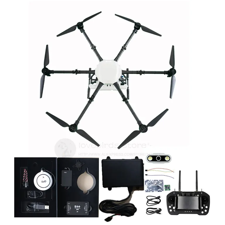 YRX616 16L Hexacopter сельскохозяйственное распыление водонепроницаемый Дрон JIYI K++ версия разобранный комплект