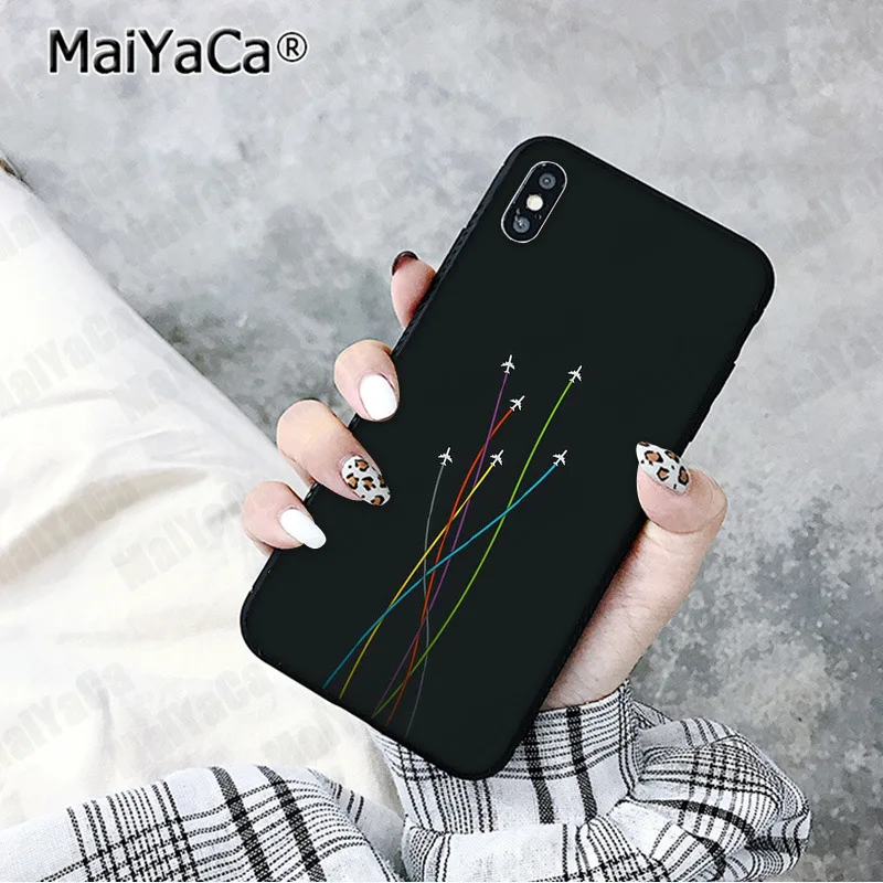 MaiYaCa avión fly viaje nube avión cliente teléfono funda para Apple iPhone 8 7 6 6 S Plus X XS MAX 5 5S SE XR cubierta MaiYaCa avión fly viaje nube avión cliente teléfono funda para Apple iPhone 8 7 6 6 S Plus X XS MAX 5 5S SE XR cubierta