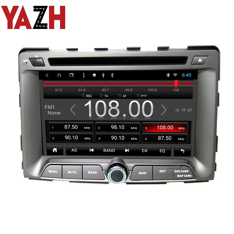 Perfect YAZH 2 Din Car Radio CD DVD Player For Ssangyong Rodius 2004/Rexton 2006/STAVIC/Micro Stavic Android Stereo Multimedia GPS SWC 3