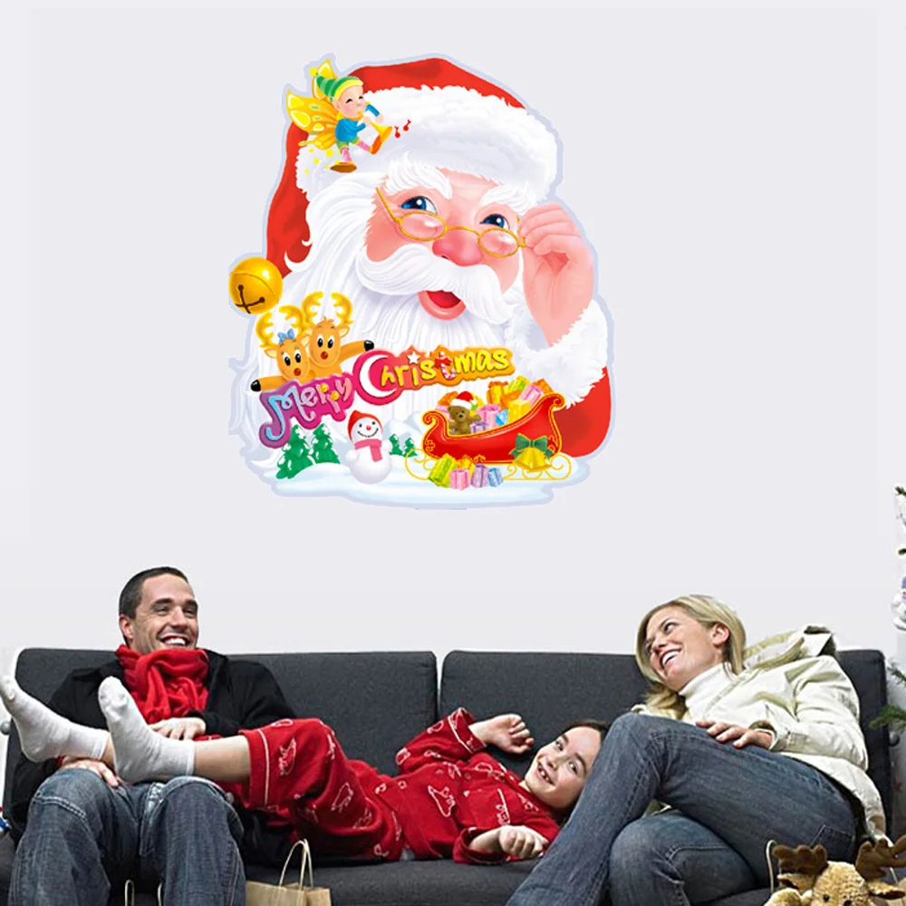 Ребенок подарок рождественский 3d наклейки home decor самоклеящиеся детская комната