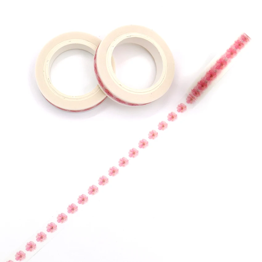 

7m*8mm Creativity Elegant Flowers Washi Tape Diy Diary Decoration Masking Tape Kawaii Stationery Scrapbooking Sticker Tape