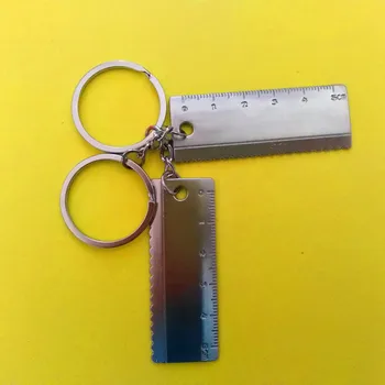 

30 Pcs Mini tool keychains ruler keychain metal keychain zinc alloy key ring tool keyring creative keychain keyfob men's gift
