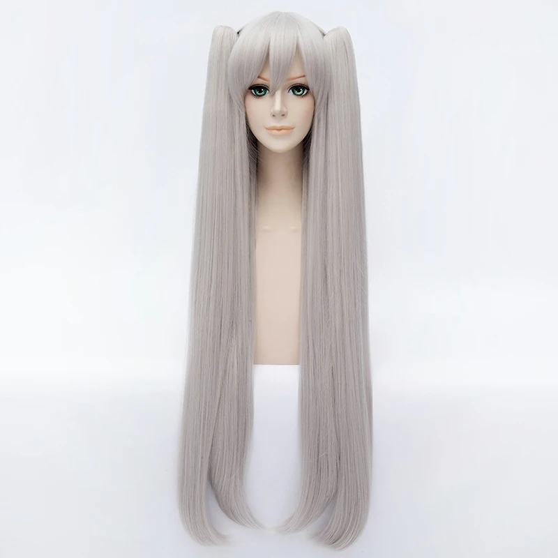  Kantai Collection Amatsukaze 100cm Long Straight Cosplay Wig for Women Synthetic Hair for Anime Par