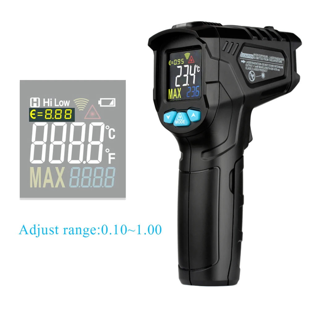 

Hot Sale Digital thermometer humidity meter infrared thermometer hygrometer temperature humidity meter pyrometer IR01A/B/C