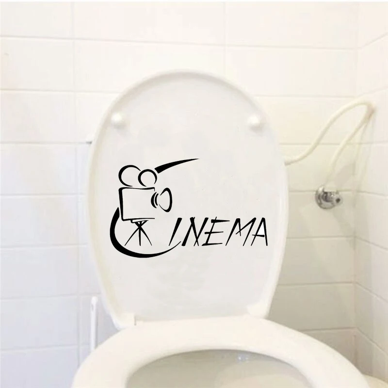 Movies Cinema Filmed Fashion Home Decor Wall Decal Toilet Sticker Vinyl 6WS0312 | Дом и сад