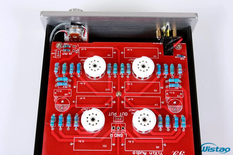 Ламповый предусилитель чистый с Shigeru Wada контурная трубка 12AX7 12AU7 6Z4 выпрямитель цельное алюминиевое шасси HIFI аудио 110 В/220 В