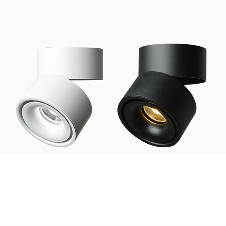 

YooE Downlight 5W 7W 12W Surface Mounted COB Led downlights Adjustment angle Ceiling Spot light