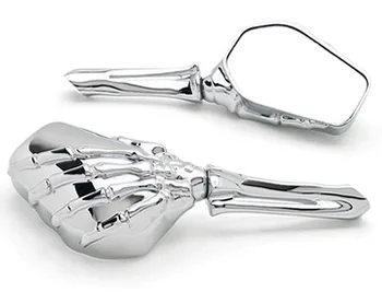 

Chrome Custom Motorcycle Skeleton Mirrors For Honda VTX 1800 TYPE C R S N F T RETRO