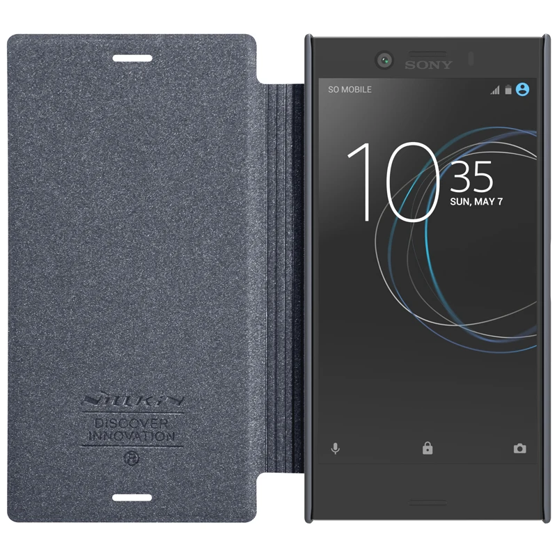 

for Sony Xperia XZ1 Compact cover 4.6" Nillkin sparkle series smart flip cover PU leather case for Sony Xperia XZ1 Compact