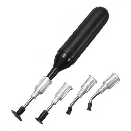 1 шт. 4 в 1 Мини IC SMD pick-up вакуумная Ручка для пайки насос инструмент для присоски с 4 всасывающими коллекторами для конденсатора Резистор Чип