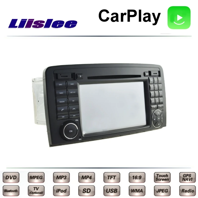 For Mercedes Benz R W251 R300 R320 R280 R350 R500 LiisLee Car Multimedia  DVD GPS Radio Carplay Original Style Navigation Navi 1