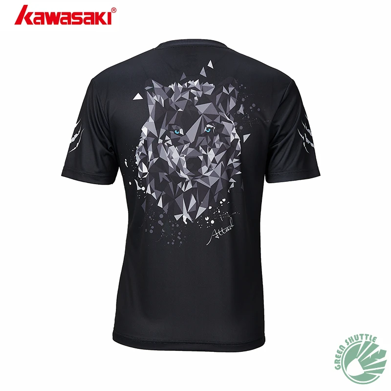 

New Professional 2019 Summer Kawasaki Men Badminton T-shirt With Short Sleeves ST-S1114 ST-S1115 Quick-dry Jersey