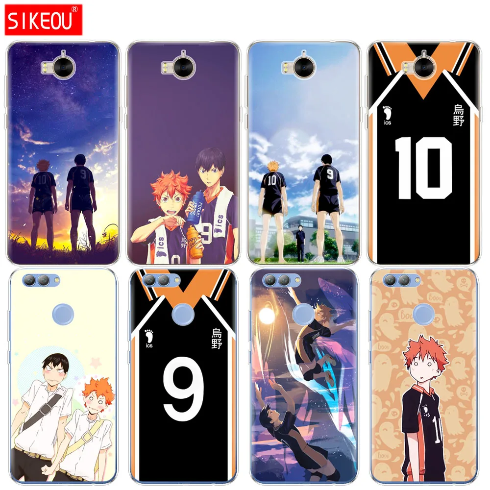 

Silicone phone Cover Case for huawei Y3 Y6 Y5 2 II 2017 nova 3e 2s 2 LITE plus Haikyuu Hinata attacks Anime Manga Volleyball