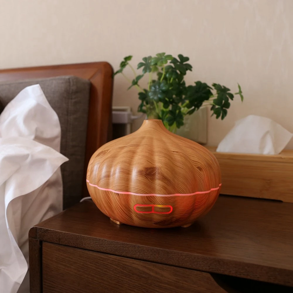 

Halloween Gifts Pumpkin-shaped Manufacturer Essential Oil Black Wooden 300ML Aroma Diffuser