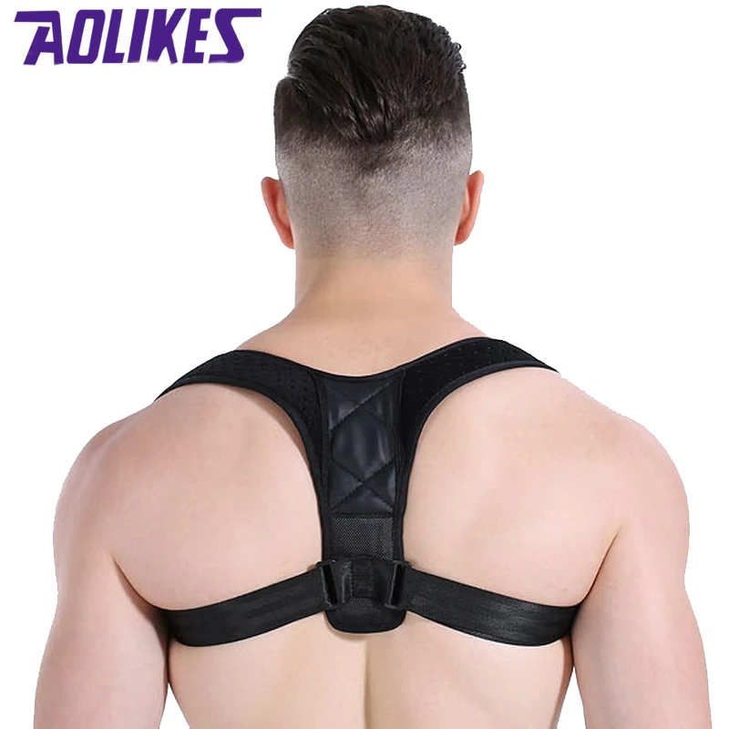 

AOLIKES Spine Back Posture Corrector Belt Men Women Bust 70 To 120CM Orthotic Bandage proofreader for children cinta postural