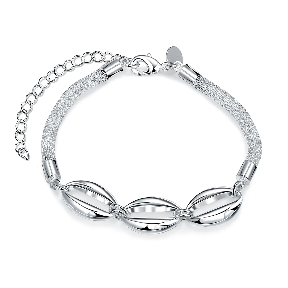 

Best Selling Vintage Ball Design Round Charms Bracelet 925 Sterling Silver Woman Bangles Jewelry High Qaulity Promotional Sale