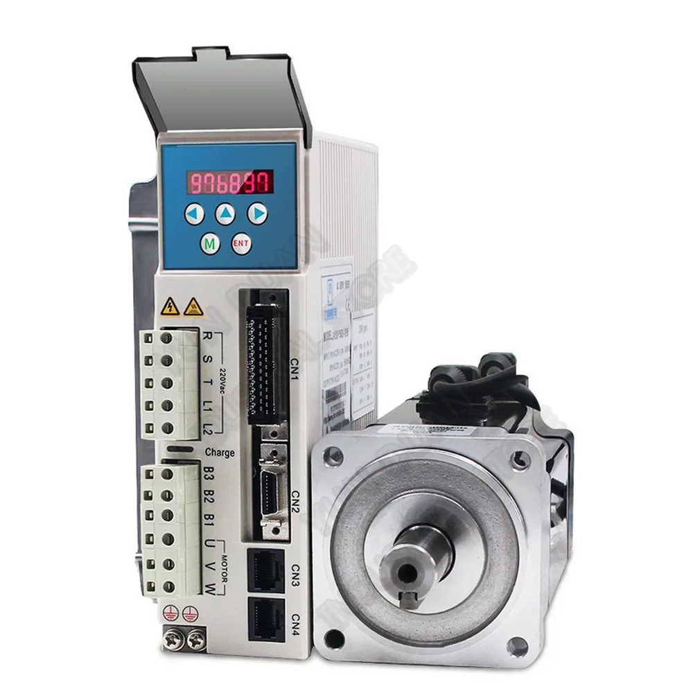 1KW абсолютная сервопривода 80 мм 220V 1HP/3PH серводвигатель переменного тока с 3.18Nm 3000