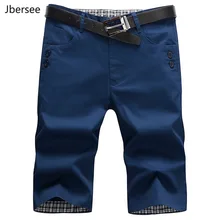 Jbersee Мужские шорты новые летние хлопковые шорты мужские модные брендовые шорты плюс размер армейские шорты пляжные мужские шорты 28-36