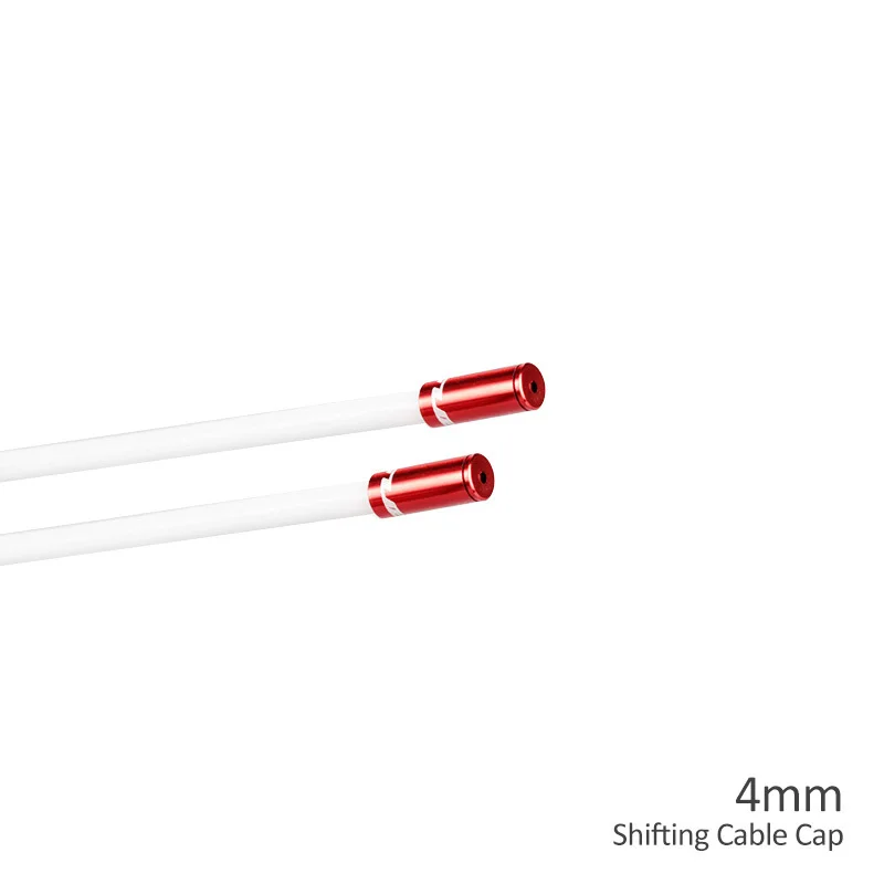 4mm Red GUB 10 шт. 4 мм 5 мм алюминиевый трос переключения тормоза для MTB шоссейного велосипеда красочный кабель велосипедный переключатель тормозной кабель концевой наконечник крышки - Цвет: 4mm Red