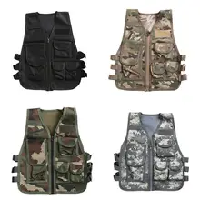 Военный фанат, открытый детский жилет, трехуровневая одежда, тренировочная безрукавка, камуфляжная одежда, плеер, Unkowns battal Grounds PUBG