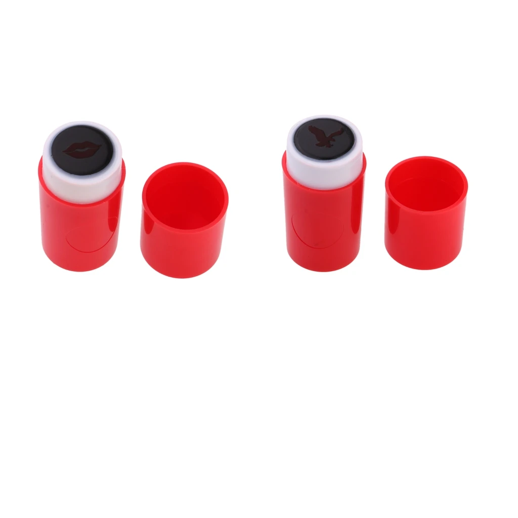 2Pcs ABS Plastic 5.3cm Golf Ball Stamp Stamper Marker Long Lasting & Quick-dry Impression Seal for Golfer Learner