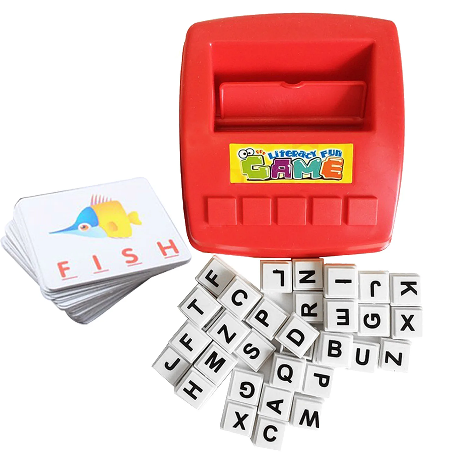 

Children Kids Learning English Alphabet Word Puzzle Games Flash Card Vocabulary Word Picture Match Game Early Education Game Toy