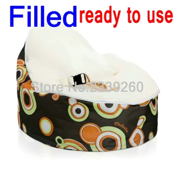 

FILLED WITH BEANS Baby bean bag chair, Beautiful Colorful Dots Infant Bean Bag Baby Portable Beanbag Chair WITH Fillings