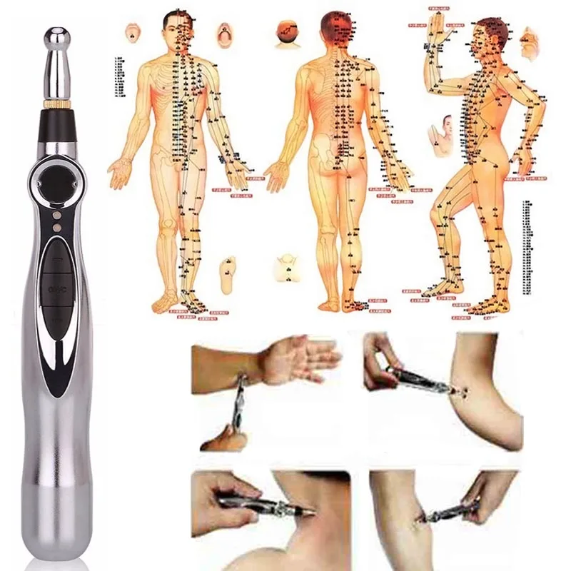 Electronic Acupuncture Pen Pain Relief Therapy Pen Safe Acupuntura Meridian Energy Heal Massage Body Head Leg Massageadores